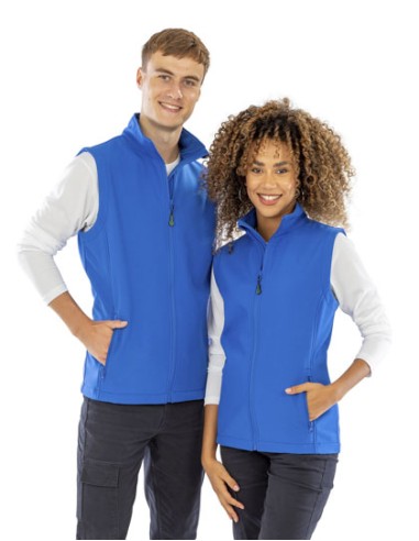 RES-R902F-Womens Recycled 2-Layer Printable Softshell Bodywarmer
